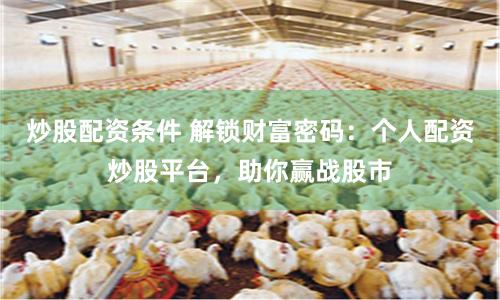 炒股配资条件 解锁财富密码：个人配资炒股平台，助你赢战股市