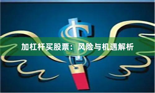 加杠杆买股票:风险与机遇解析